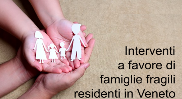 Programma di interventi a favore delle famiglie fragili: scadenza 15 giugno 2023