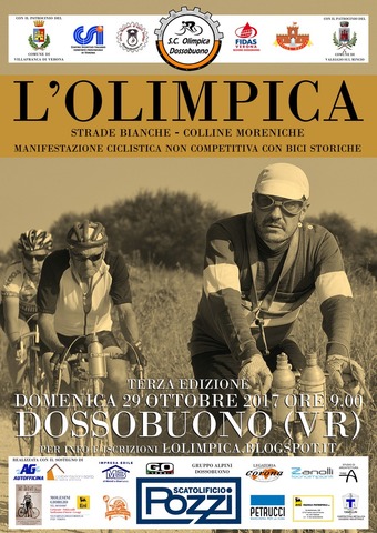 Le biciclette storiche dell'"Olimpica" Strade Bianche - Colline Moreniche passeranno da Valeggio sul Mincio il 29 ottobre