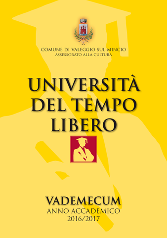 Il 6 ottobre la presentazione dei nuovi corsi dell’Università del Tempo Libero
