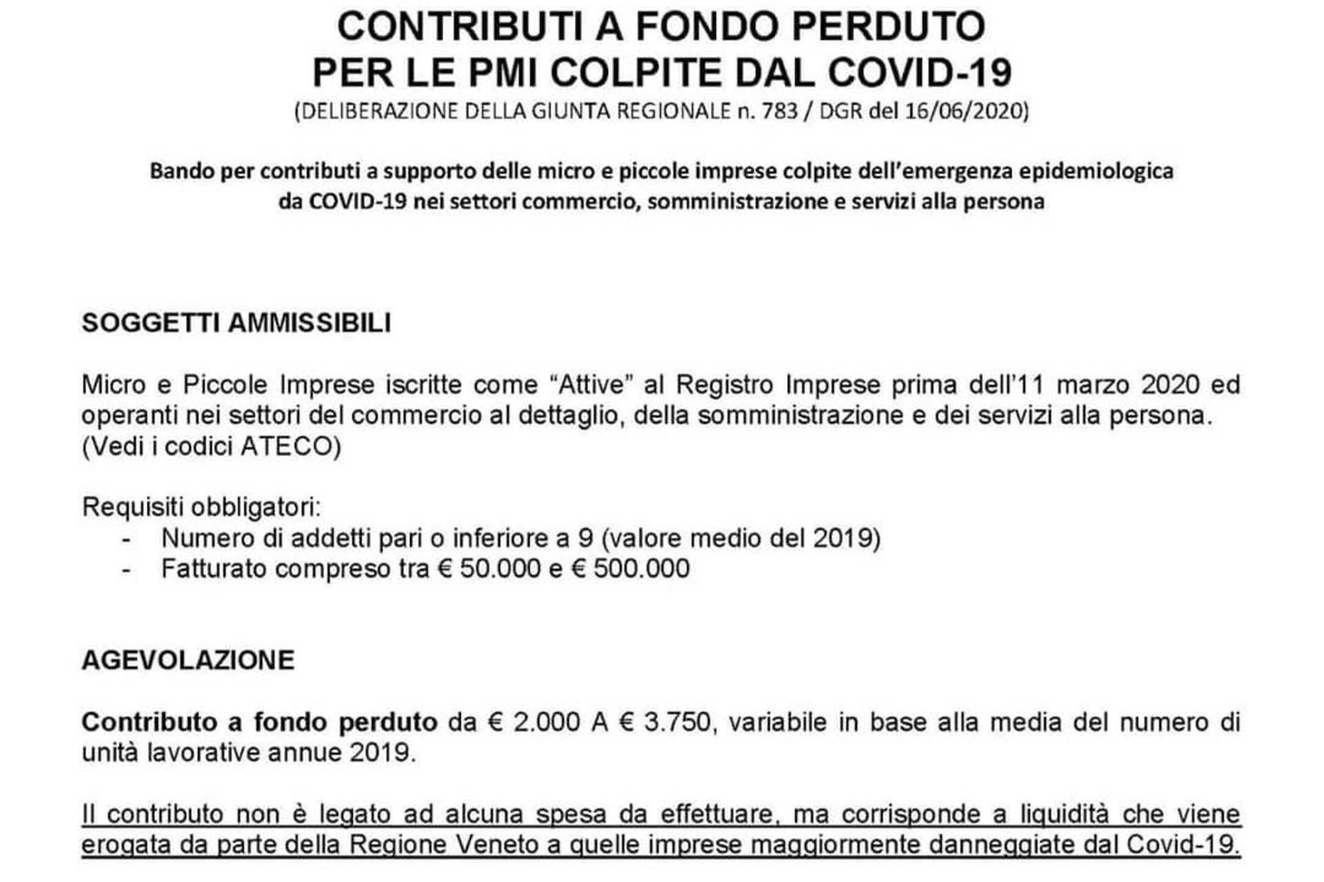 Bando Per Contributi A Supporto Delle Micro E Piccole Imprese Colpite Dall Emergenza Epidemiologica Da Covid 19 Nei Settori Commercio Somministrazione E Servizi Alla Persona Comune Di Valeggio Sul Mincio