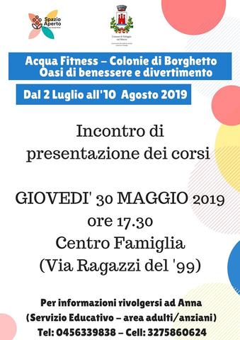 Presentazione di "Acqua Fitness - Colonie di Borghetto"
